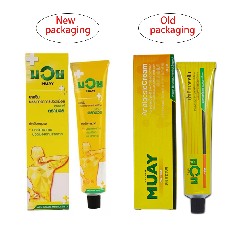 Bálsamo analgésico Muay Original de Tailandia, crema médica para aliviar el dolor, pomada para el dolor muscular y la artritis para la salud del dolor articular, 30g/100g