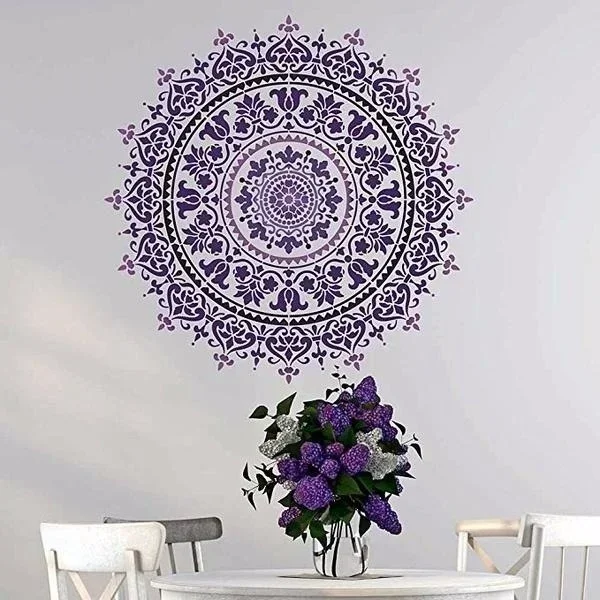 30*30Cm Kích Thước Thủ Công Diy Mạn Đà La Khuôn Cho Tranh Stencils Đóng Dấu Album Ảnh Nổi Thẻ Giấy Trên Gỗ, chất Liệu Vải Treo Tường