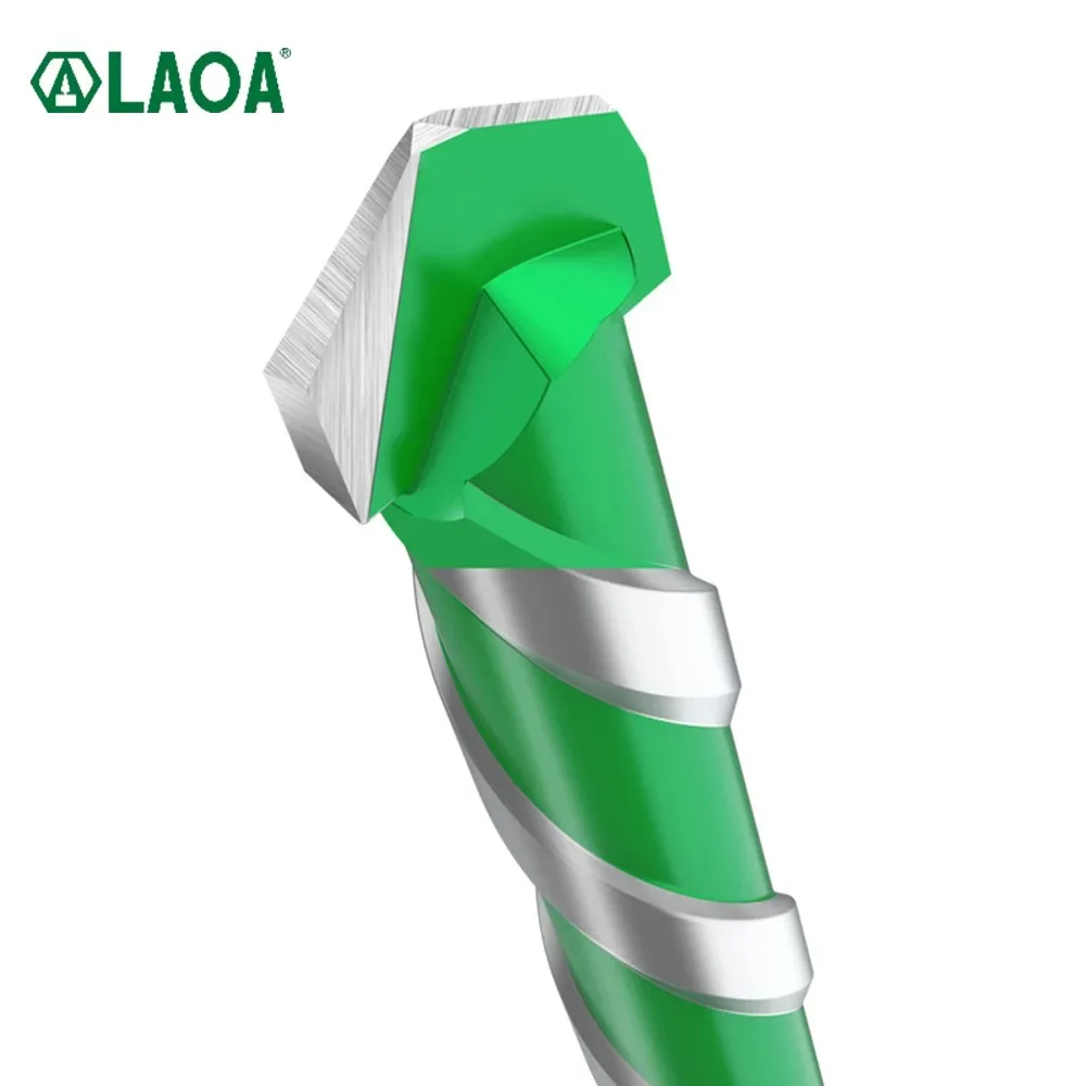 LAOA เจาะบิตมัลติฟังก์ชั่นเจาะ Bits 3-12 มม.Super Hard Alloy Twist Overlord เจาะผ่านรูเจาะแก้ว