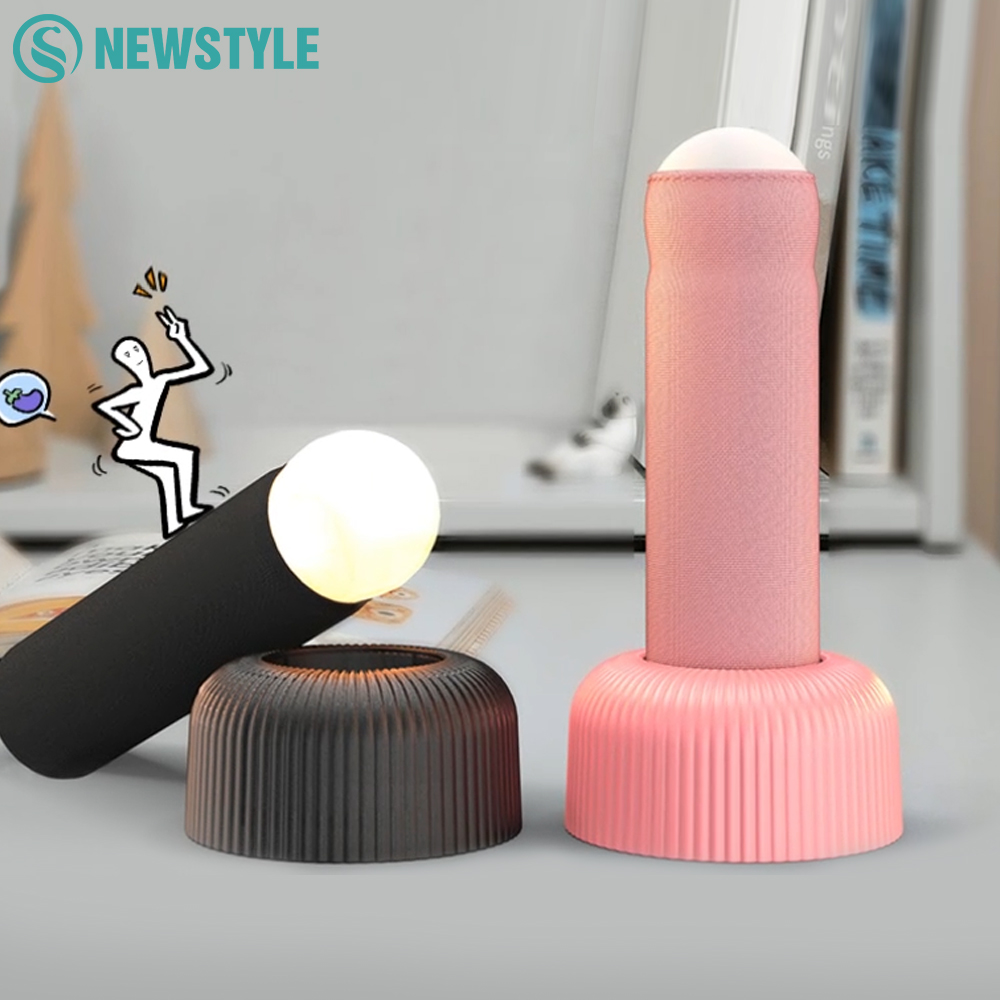Neuheit Kreatives Nachtlicht Handheld Silikon Spaßlampe USB Original Design LED Perlen Interessante Möglichkeit der Umschaltung hat eine Basis