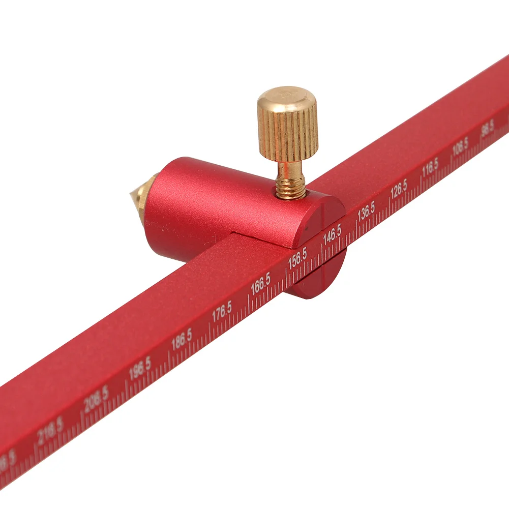 Carpintaria scriber calibre centro localizador régua de alumínio scriber círculo régua bússola para turners tigelas torno trabalho 32cm