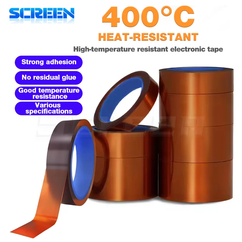 MONTEUR 35m Tape Hittebestendig Elektronische Reparatie Tape voor Warmte Tapes BGA Tape PCB Printplaat Lithium Bescherming