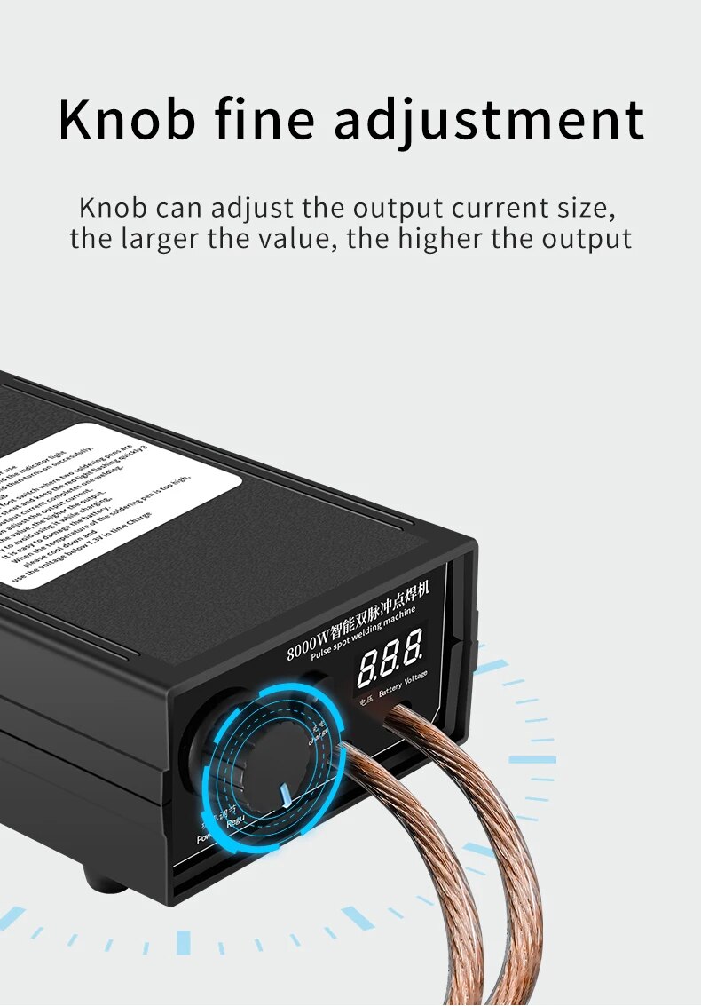 Mini kit de soudage par points portable, machine à souder, stylo pour bande de dégrad, bricolage, automobile 8000, batterie 18650 W, 0.15mm