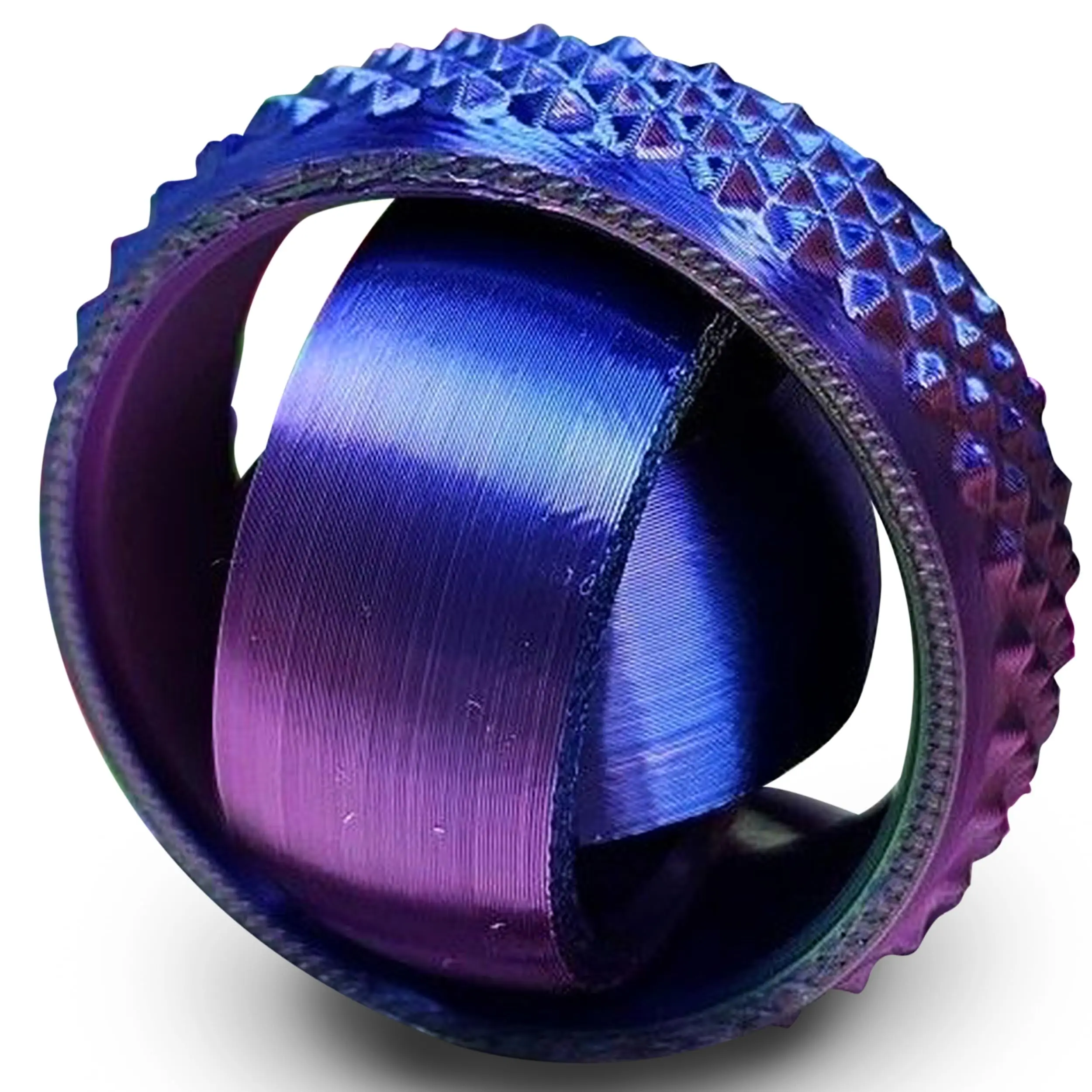 Nouveau jouet boule rotative imprimé en 3D, Gyroscope universel en forme de O du bout des doigts, Rotation par gravité, soulagement de l'anxiété, décompression, jouet Cool