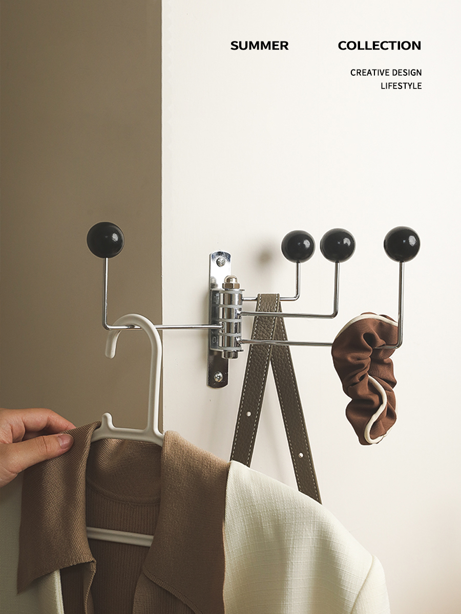 Multifunctional Hanger Hooks Retro Decorative Clothes Organizer Iron Wall Coat Racks Space Saving Living Room Furniture