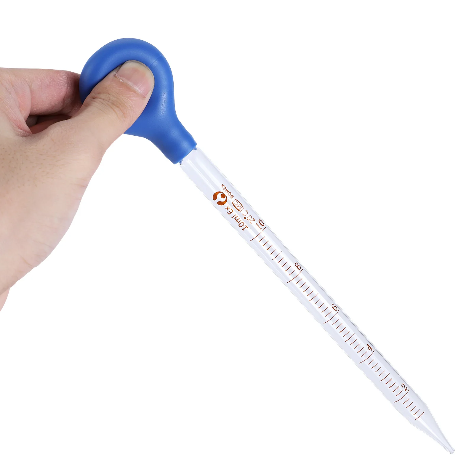 Dropper 측정 고무 헤드 스케일 피펫 5 10ml 학교 실험실 떨어지는 튜브 가정용 두꺼운 유리 Dropper