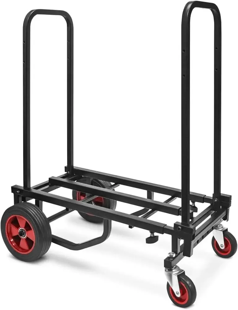 Carretilla Plegable, Carro de Transporte Compacto mit Ruedas, Modo 8 en 1, Carro de Mano Cabrio, Sportsportar Hasta 136 kg