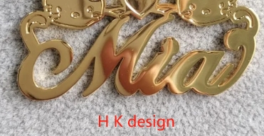 Cadena personalizada para regalo, collar con nombre, colgante con corazón, Gargantilla