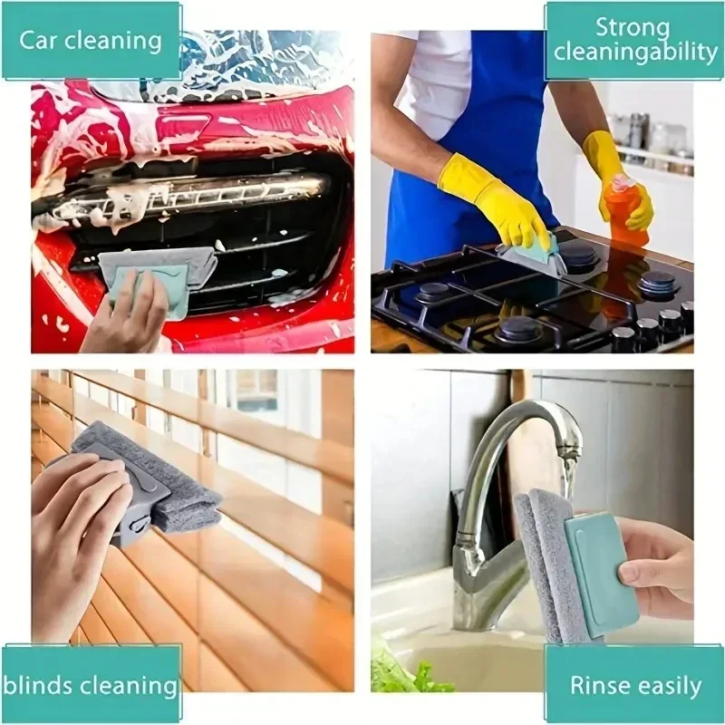 3 STKS Raamgroef Reinigingsdoekje Keuken Schoonmaken Raam Reinigingsborstel Windows Slot Cleaner Brush Clean Window Slot Clean Tool