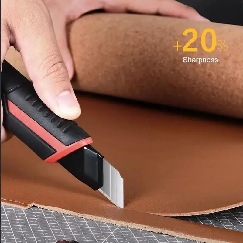 Deli 10/50/100 Stück Messerklinge 18 mm SK4 Metallklingen für Zuhause, Schulbedarf, Kunsthandwerk, Papierbox, Schneiden, Allzweckmesser-Werkzeug