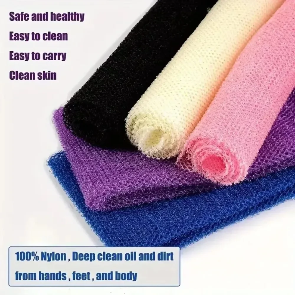 3/1Pcs Exfoliating Mesh African Net Bath Sponge Washcloth for Shower Skin Smoother Loofah Bast Wisp for Body Scrubber djampe