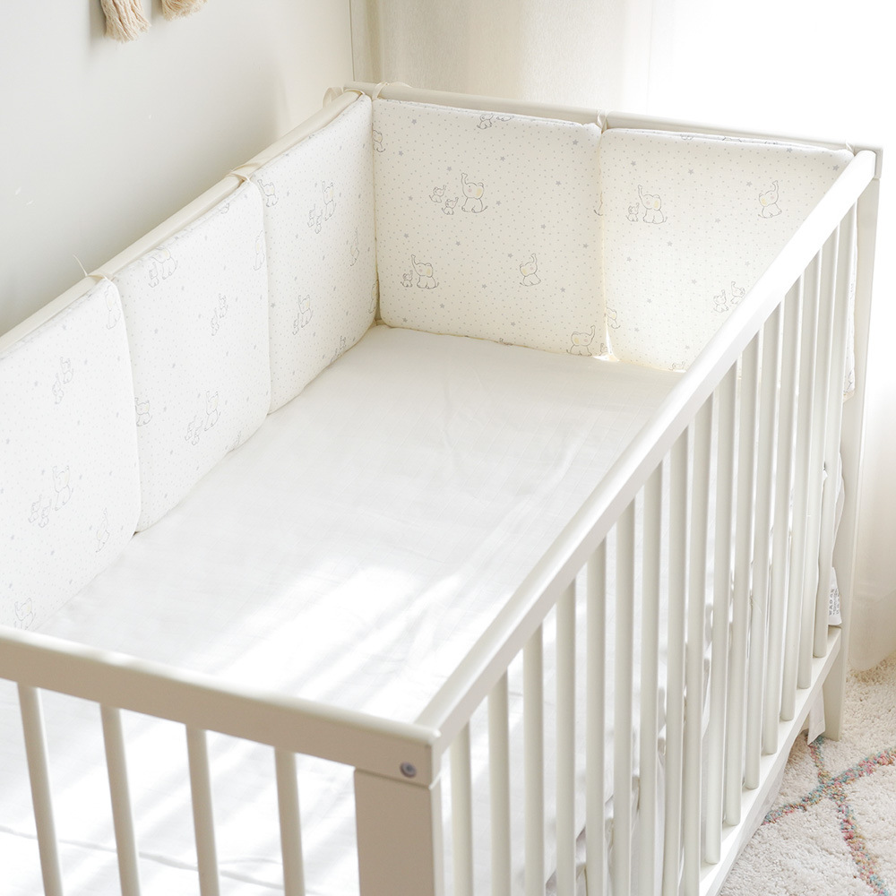Pare-chocs anti-collision lavable pour lit de bébé, garde-corps de lit pour nouveau-né, sécurité, R64.6 pièces