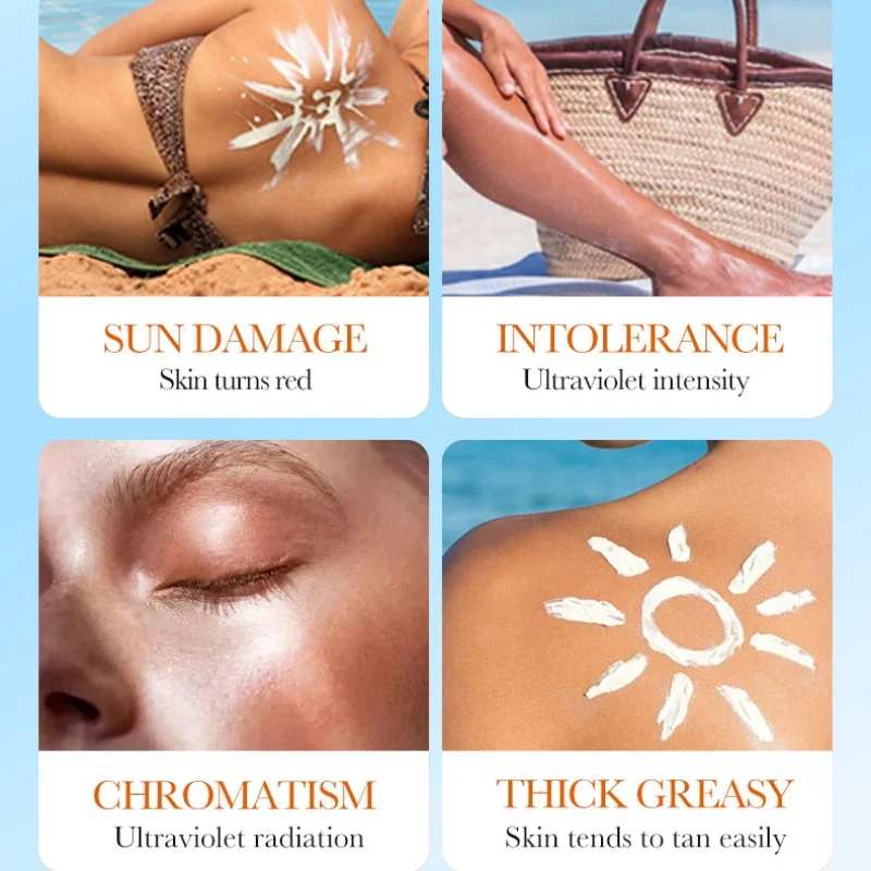 SADOER Anti-UV/UVB Repair Facial Sunscreen Whitening Waterproof Sweatproof SPF50+PA+++ 50g