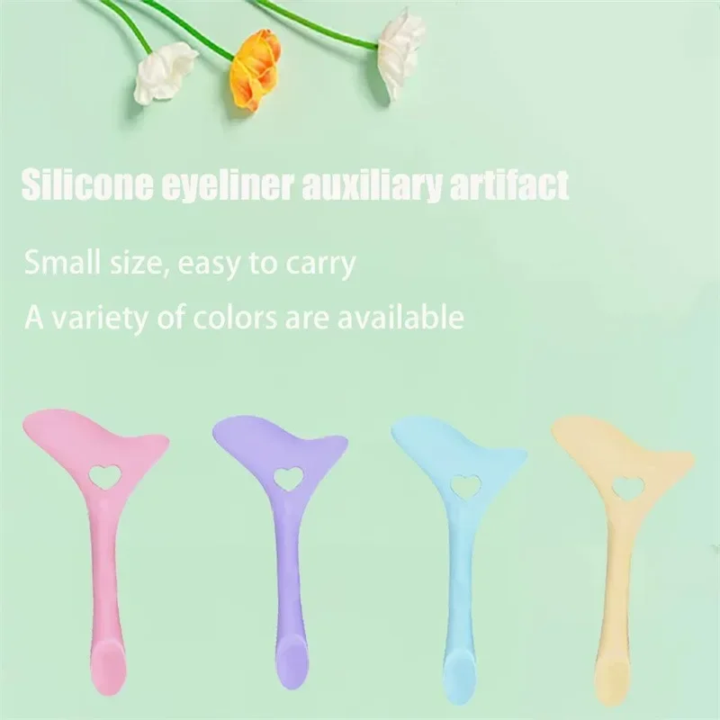 Multi-functional Eyeliner Stencil Wing Tips Silicone Eyeliner Aid Drawing Lipstick Wearing Aid Reusable Makeup Tools