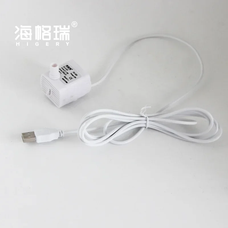 DC 5V USB Wasserpumpe Micro 3W 500L/H Mini Tauchpumpen Haustier Wasserspender für Pool Brunnen Steingarten Filterpumpe