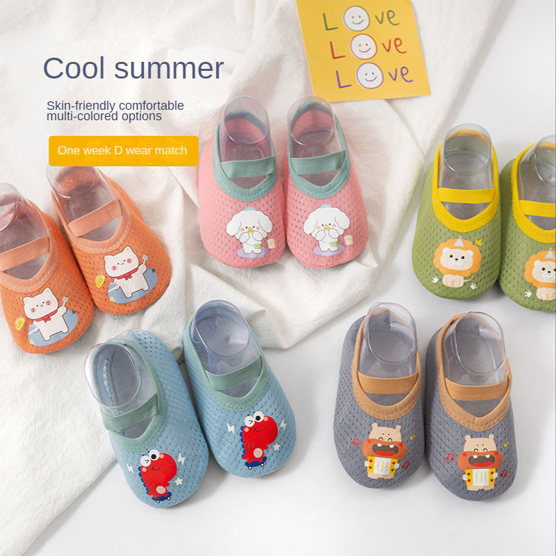 Cho Bé Tập Đi Giày Đầu Tiên Xe Tập Đi Chống Trơn Trượt Làm Dày Giày Tất Tầng Giày Vớ Chân Động Vật Phong Cách Cho Cho Bé giày Đế Bằng