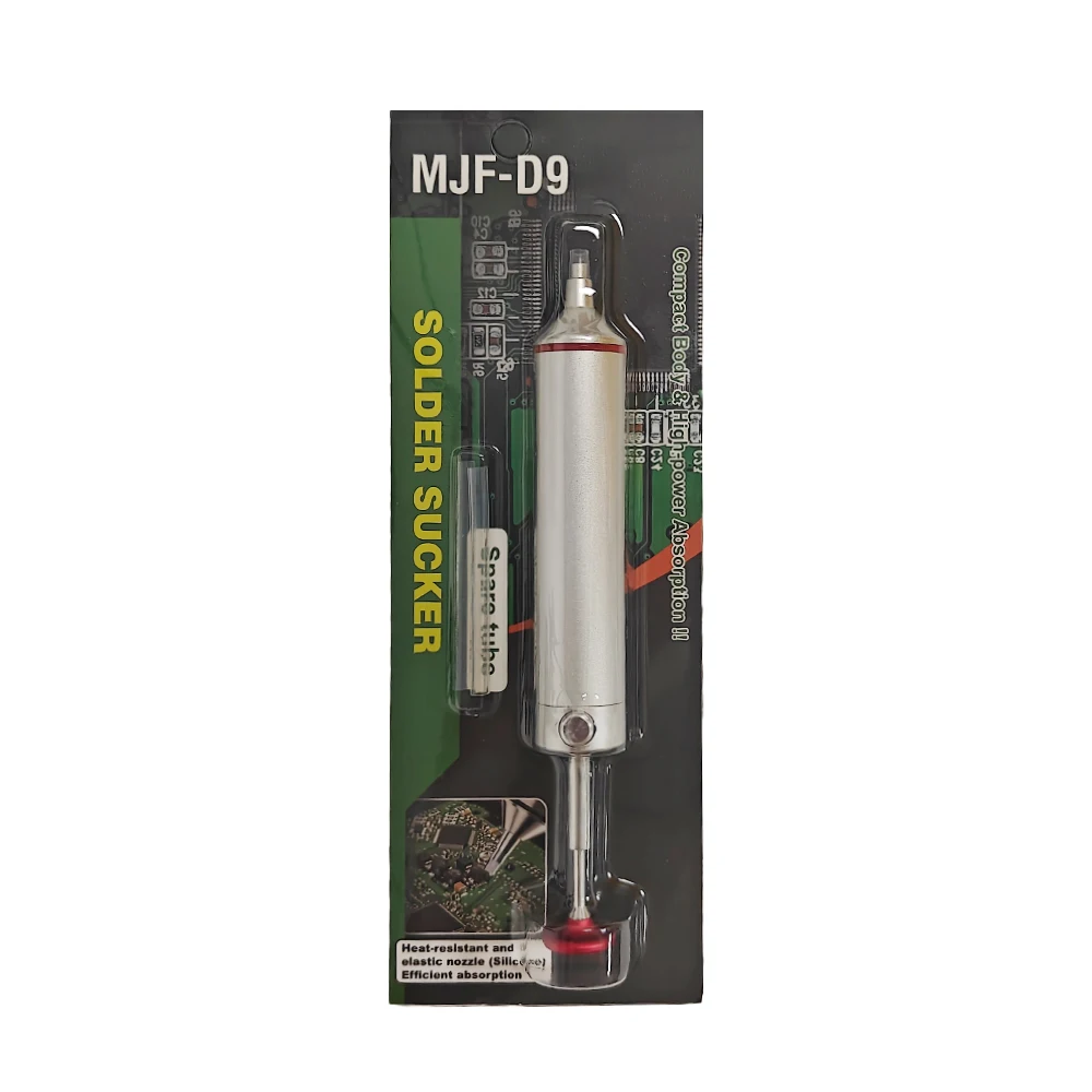 ANSIKI MJF-D9 はんだ吸い取り機 アルミ合金製 はんだ除去ポンプ 吸引式はんだ吸取器 電子部品溶接修理ツール