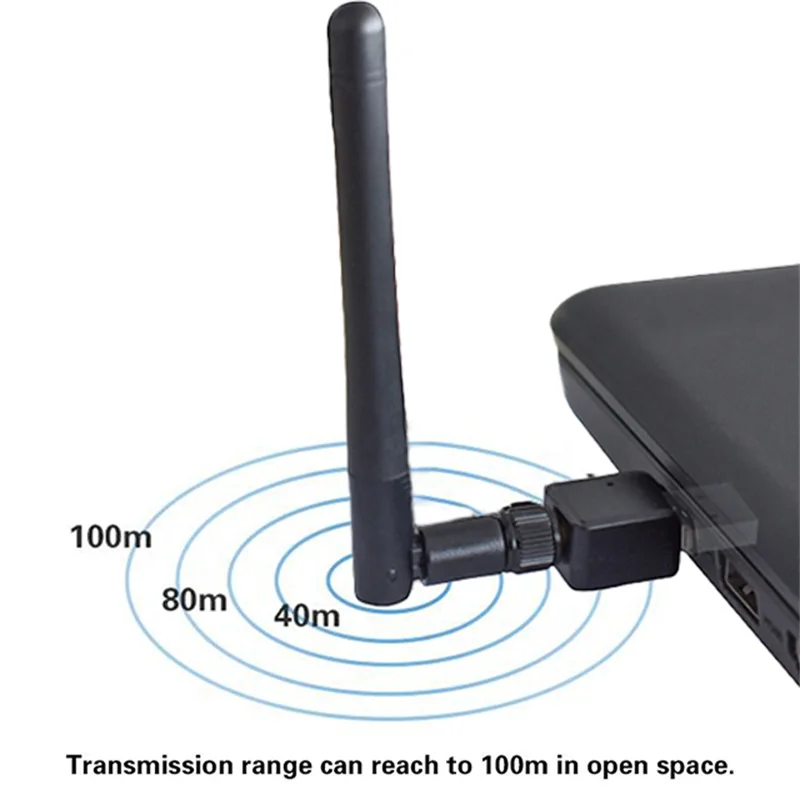 Feasycom FSC-BP119 100 m Long Range BT 4.0 Dongle Klasse 1 SMA PnP USB Bluetooth-Adapter für Windows 10/8/7, XP, Vista, Linux