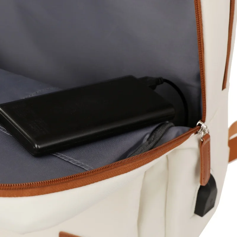 Nylon-Rucksack, stilvoller, vielseitiger täglicher Pendlerrucksack mit Reißverschlussöffnungsdesign