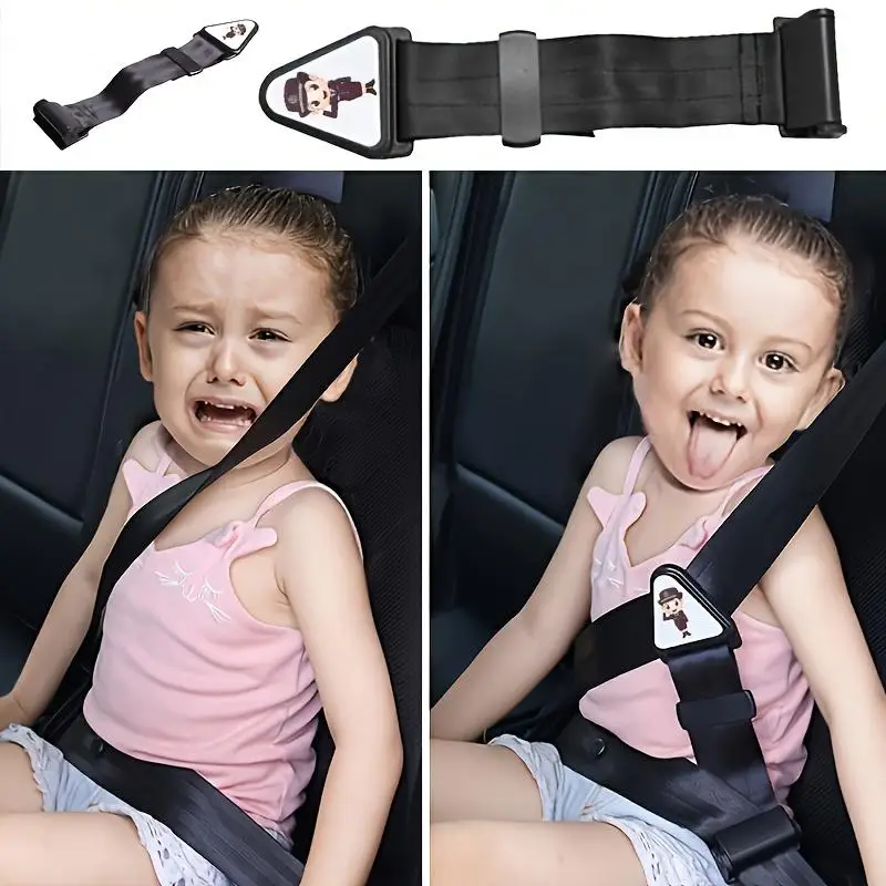 Ajustador de assento de carro infantil 1/3/5PC - Fita de correção de fivela de cinto de segurança universal para alças de assento de bebê