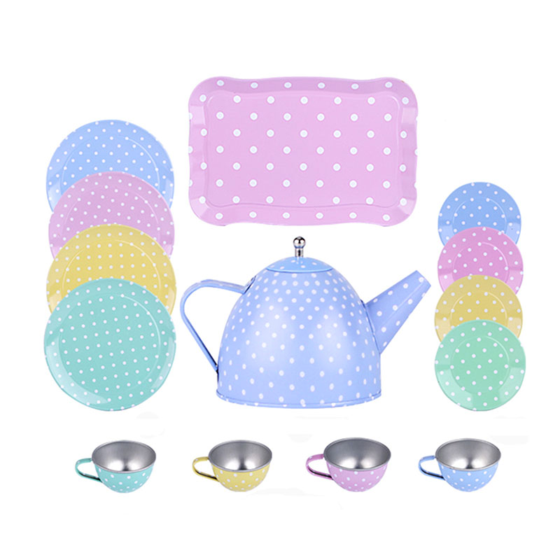 Simulation Tea Set Teapot Kitchen Afternoon Tea Pretend Play Toy Children's Play House Tableware Educational Toys For Girls Kids