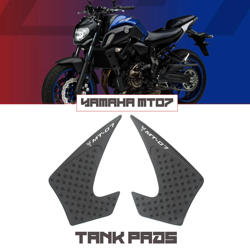 MT07 mt 07, мотоциклетная наклейка, противоскользящая накладка на топливный бак, боковая газовая наколенница 3 м для Yamaha MT-07 2013 2014 2015 2016 2017