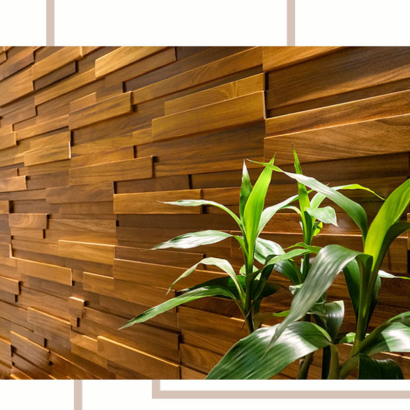 天然チーク材モザイクタイル 90 × 30 センチメートル音響木製パネル 4 ピース/箱ホームオフィスインテリア壁アート装飾 2025 新着