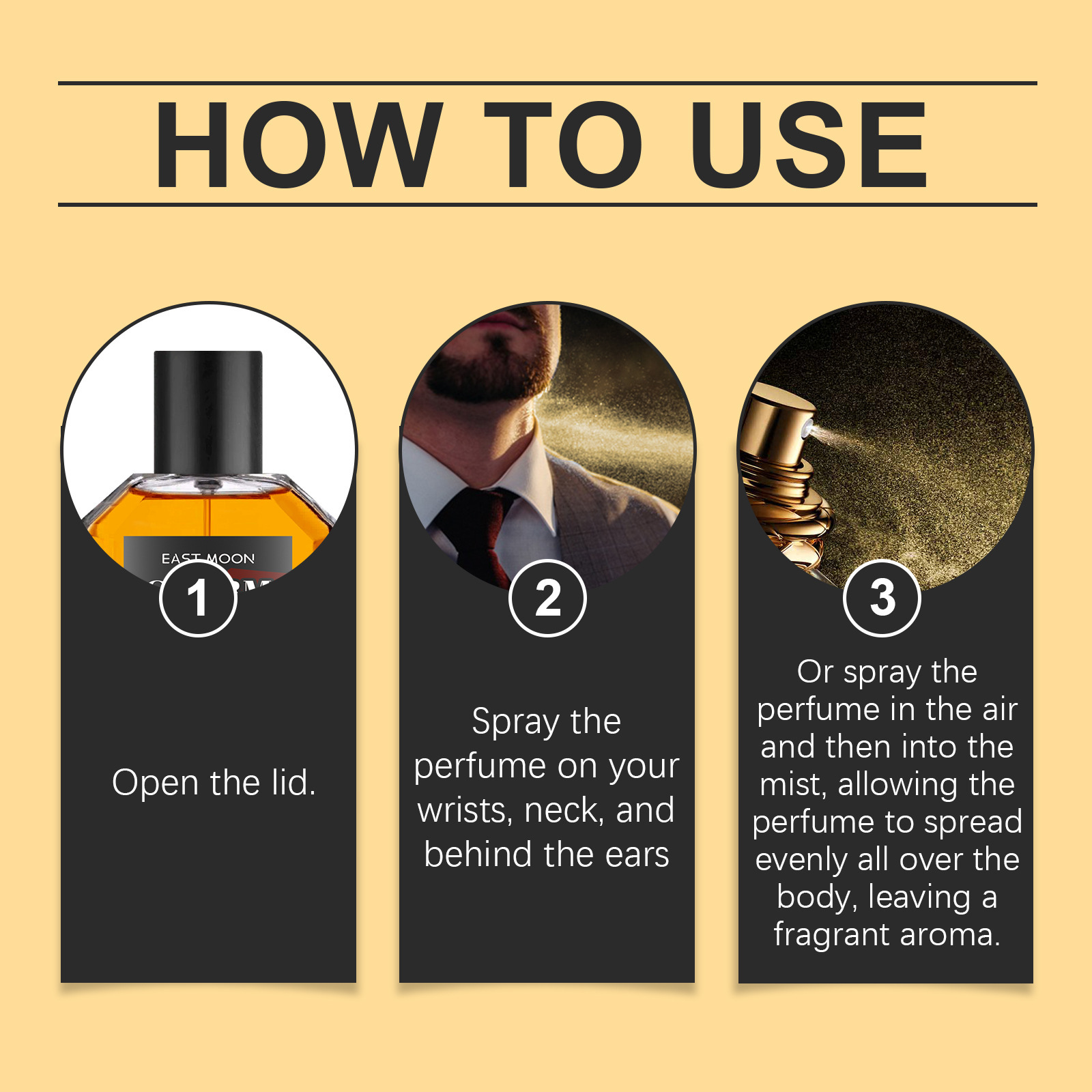 Spray de perfume de sândalo para homens e mulheres, feromona sem estimulação, perfume duradouro, data romântica, atrair fragrância