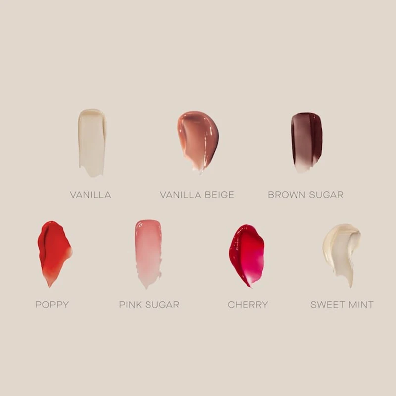 Summer Friday's Vanilla Beige Lip Balm Moisturizing Transparent Lipstick Set Smooth Soft Tube Mirror Lip Gloss Lip Makeupv