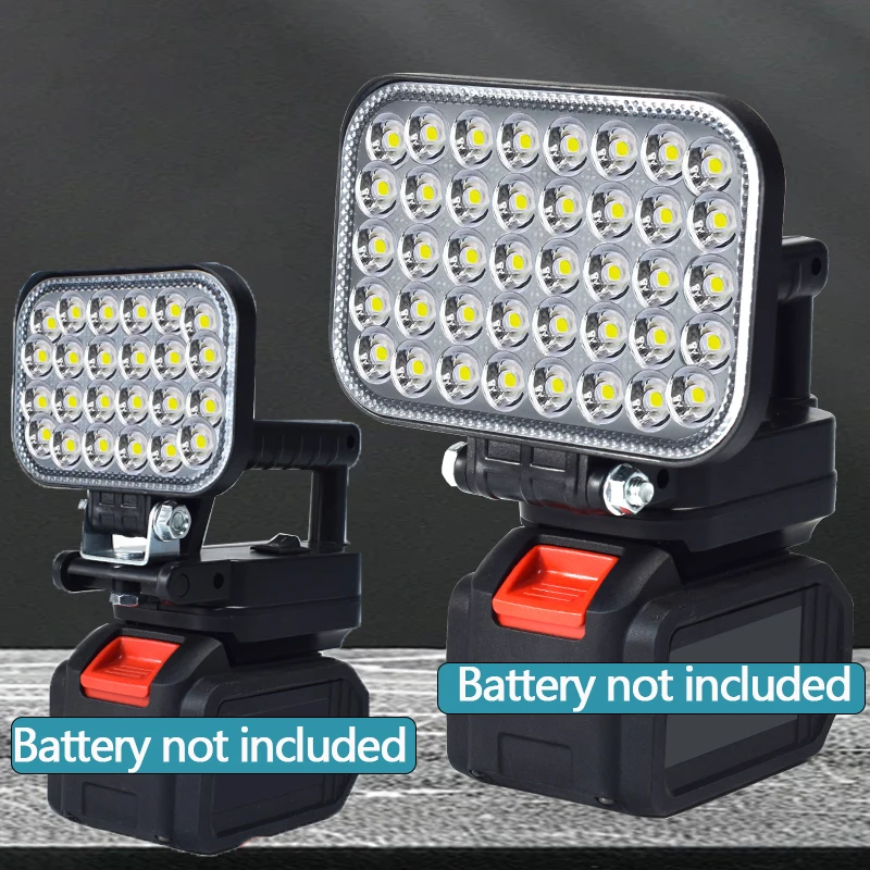 3/4/5/8 in Lithium Battery Working Light LED Floodlight Flashlight Suitable For Makita14.4-20V BL1830 BL1840 Carry Handles Lamp
