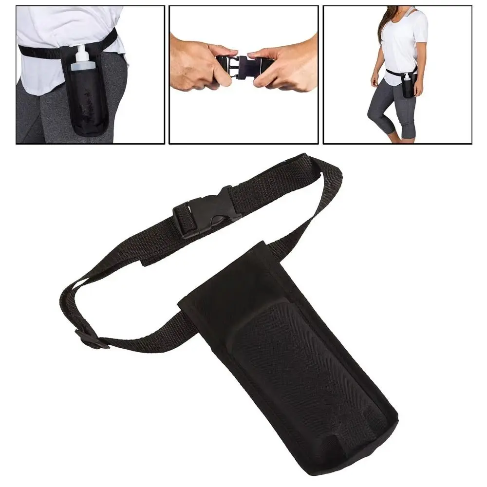 Funda para botella de masaje ajustable, aceite de masaje, cinturón portátil, bolsas de almacenamiento, tela Oxford, cómoda funda para cintura de masaje