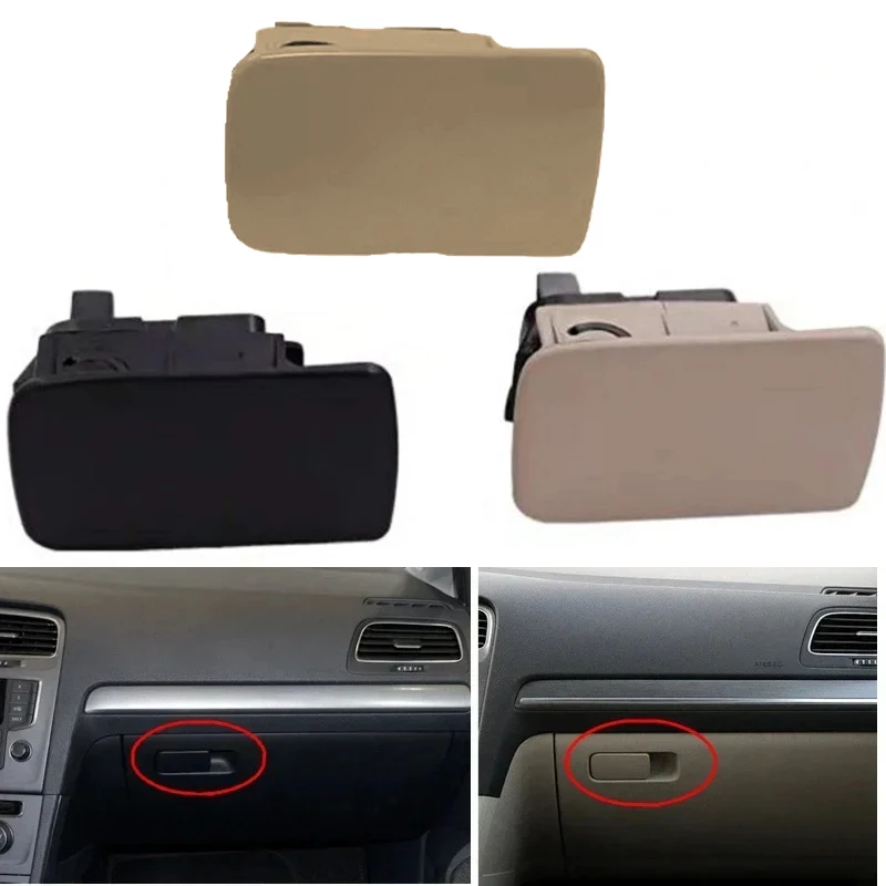 Pestillo de tapa derecha para guantera, manija de almacenamiento, interruptor de cubierta embellecedora para VW Golf 5 6 MK5 / Old Sagitar 1K 1857077 B Accesorios 202111242