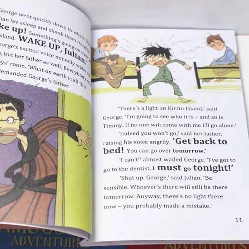 9 冊/セット イーニッド ブライトン 有名な 5 つの冒険コレクション 子供英語絵本 探偵物語 Libros Livros