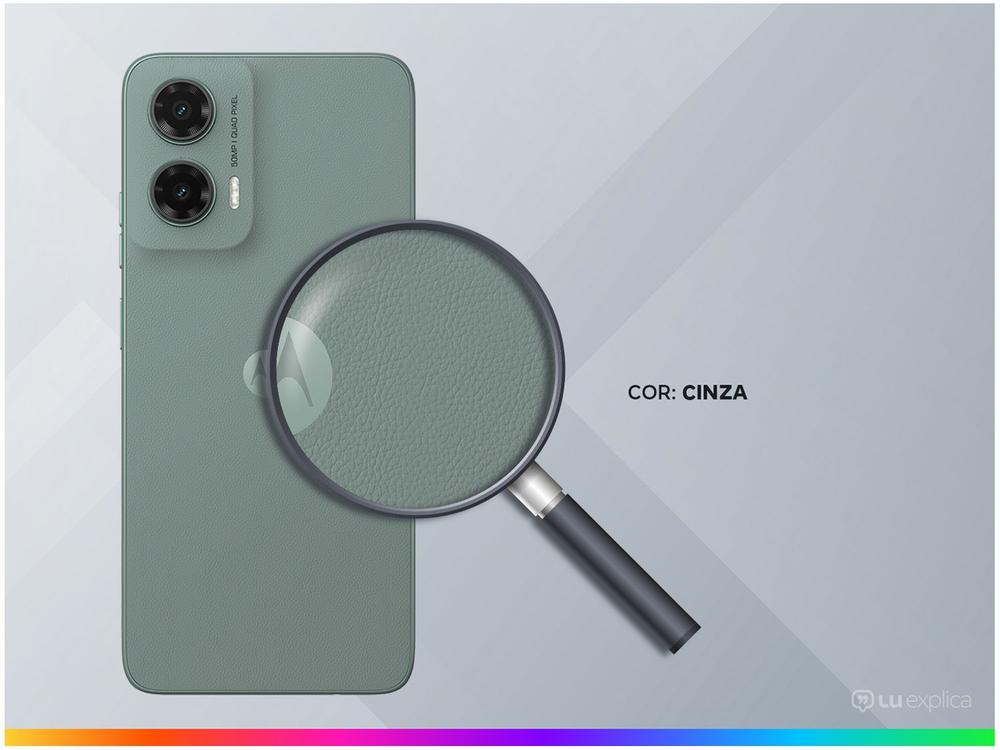 Smartphone Motorola Moto G35 256GB Cinza 5G 12GB RAM 5G 6,7" Câm. Dupla + Selfie 16MP