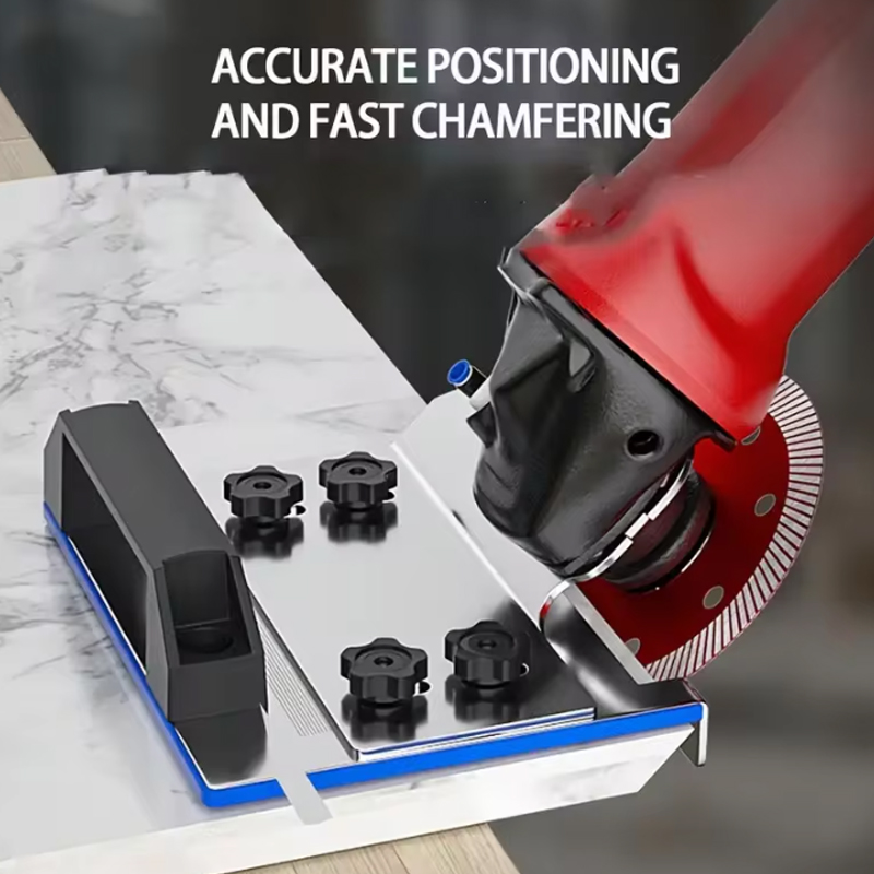 Glass cutter, Angle grinder Durable tile edge smooth stainless steel 45 degree chamfering tool suitable for most models