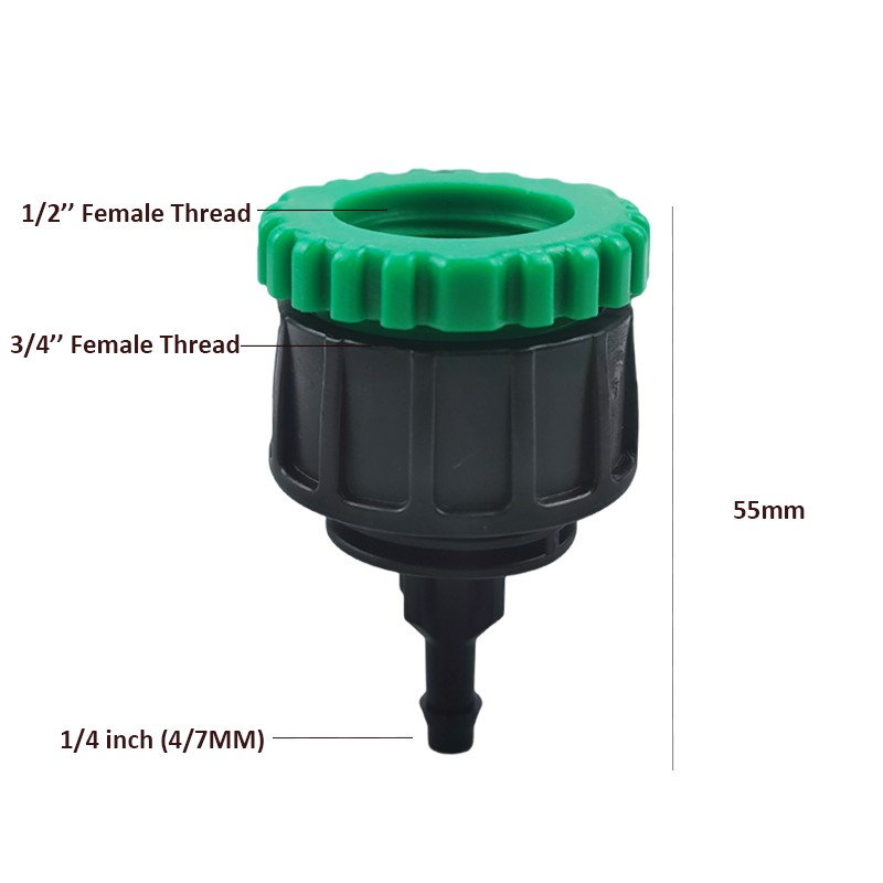 Hembra 1/2 3/4 a 1/4 "grifo de jardín Y divisor de agua riego 4/7 manguera divisor riego