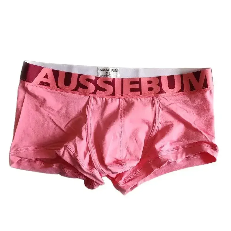 Aussiebumกว้างBrim Candyสีผู้ชายชุดชั้นในสี่มุมนักมวยชุดชั้นในBreathableยืดหยุ่น
