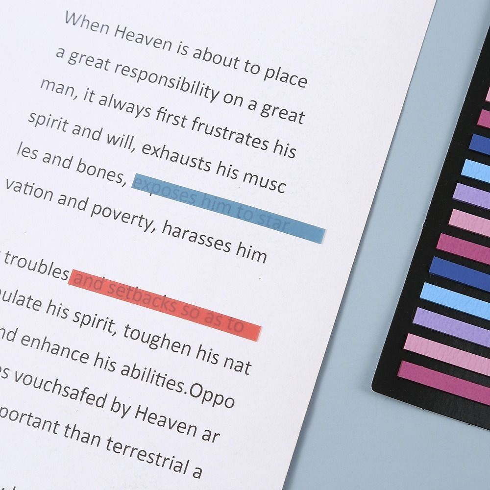 Bloc de notas de índice de arcoíris, 300 hojas, decoración DIY, PET, Kawaii, notas de arcoíris, papelería, Bloc de notas adhesivas, niños