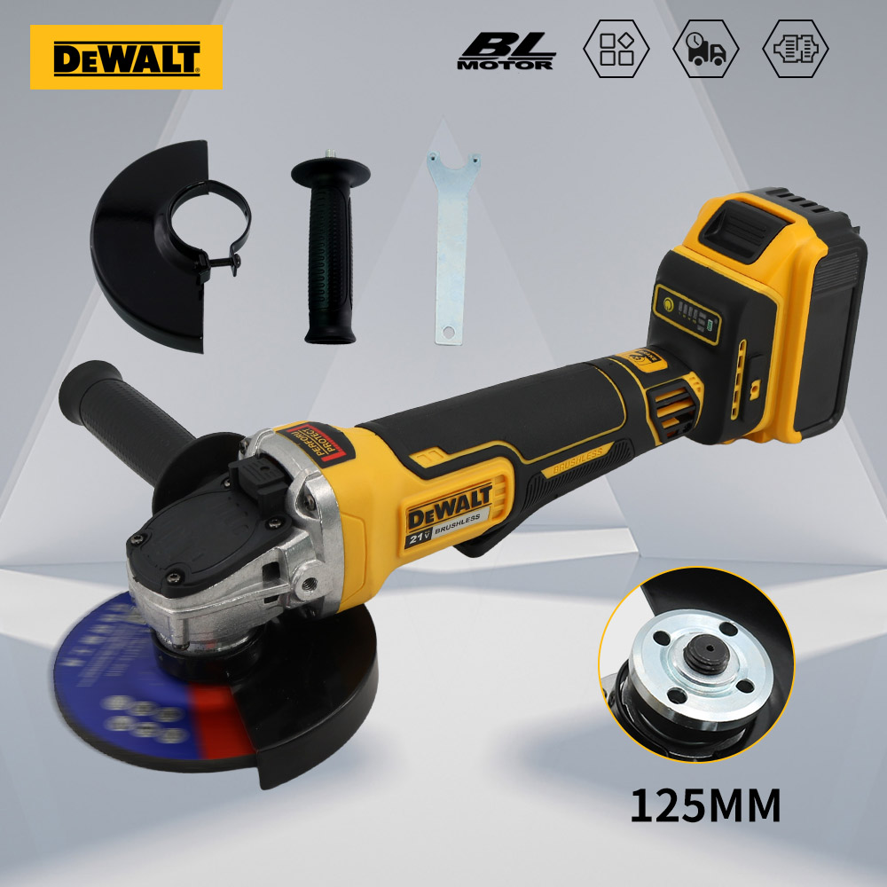 DEWALT DCG406 Kit 100/125MM 20V meuleuse d'angle sans brosse Maglev métal coupe charge meuleuse d'angle sans batterie