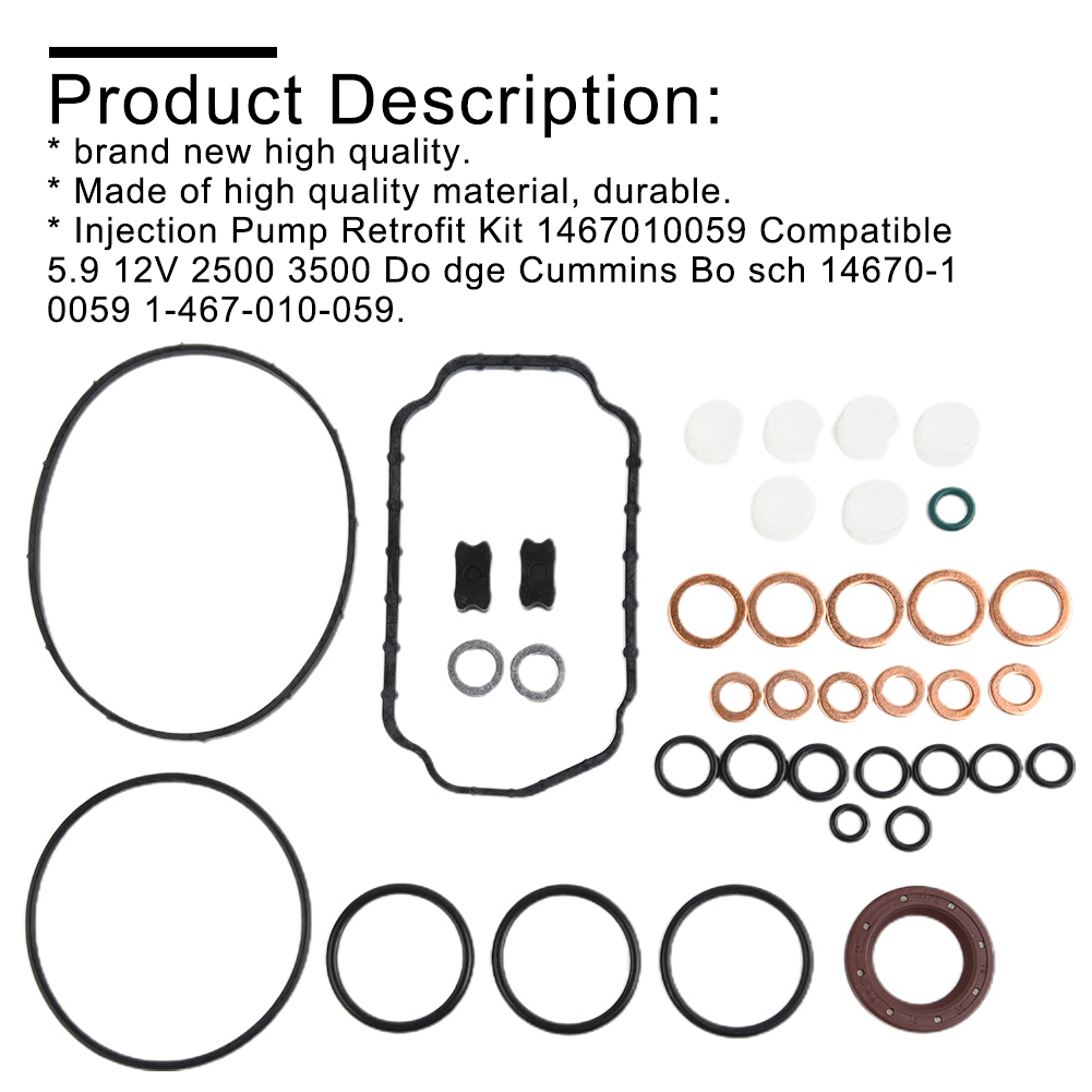 Injection Pump Seal Gasket Rebuild Kit For Bosch 1467010059 14670-10059 1-467-010-059 Series Pump Overhaul Kit