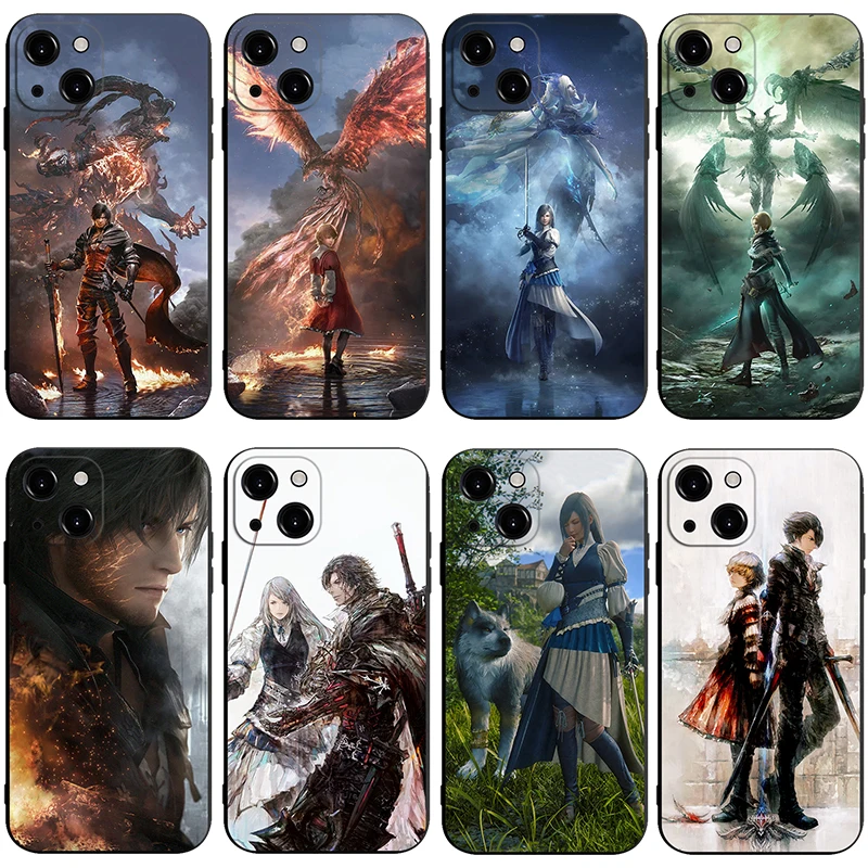 FFXVI Joshua Clive Barnabas Hugo Jill Shiva Benedikta FF16 funda de teléfono para iPhone 14 13 12 11 Pro Max Mini XS X XR SE3 2 7 8 Plus