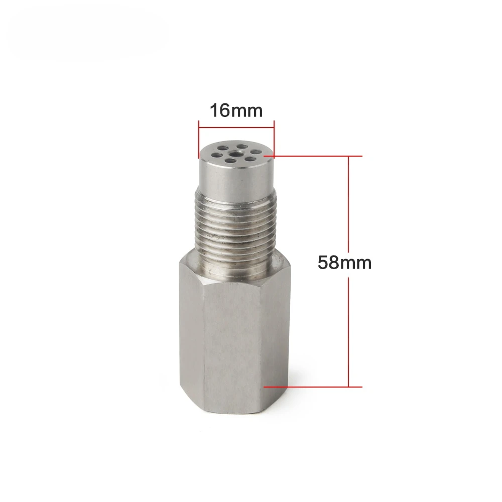 ISGTDRM Für Fehlercode P0420 P0430 Universal Sensor Spacer Adapter M18X1,5 Überprüfen Motor Licht CEL Mini Katalysator