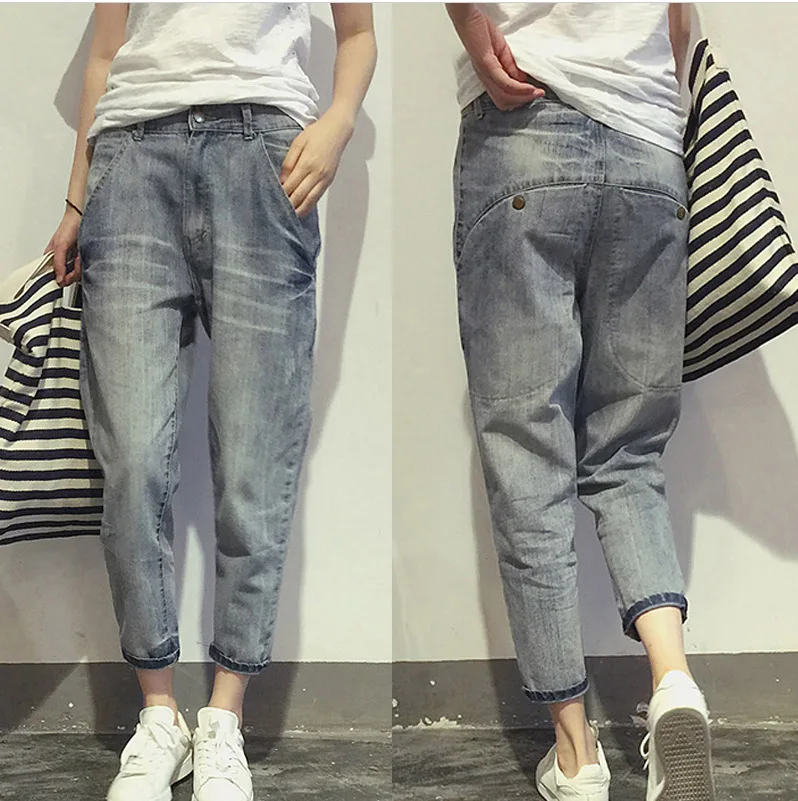 Plus Size Jeans Stretch neue koreanische Hose plus Größe Damenbekleidung Jeans Frau Streetwear 3XL 4XL 5XL 6XL