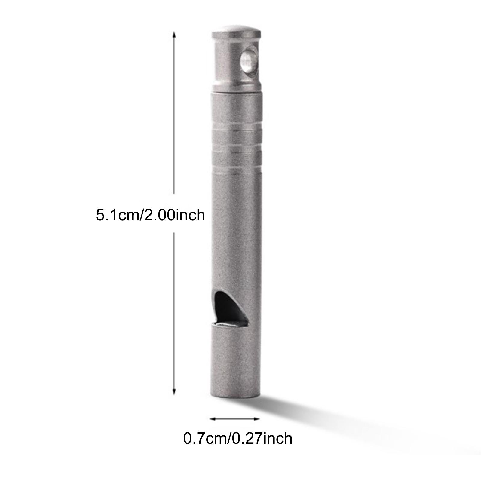 Apito de emergência de titânio para caminhadas, animais de estimação, treinamento, barco