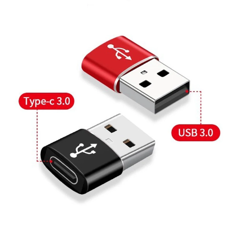 Usb 3.0 para usb c 3.1 adaptador mini hi-speed usb tipo c fêmea para usb tipo um macho carregamento rápido sincronização de dados conversor adaptador otg