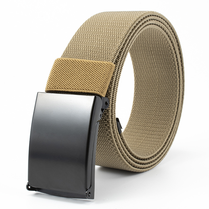 Nuevo cinturón elástico trenzado de nailon para hombre/mujer, cinturón de lona de entrenamiento multifuncional para exteriores, pretina informal de alta calidad