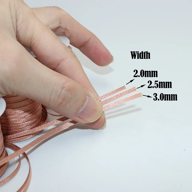Length 15/8M 2.0/2.5/3.0mm Desoldering Braid Mesh Solder Wick Tin Remover Copper Wire for PCB BGA Welding Rework Soldering Tool
