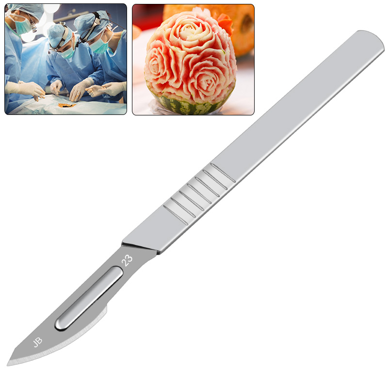Chirurgisch Medisch Oefenen Snijden Beeldhouwen Repareren Tool Geen 11 23 DIY Koolstofstaal Carving Metalen Scalpel Mes Handvat Messen