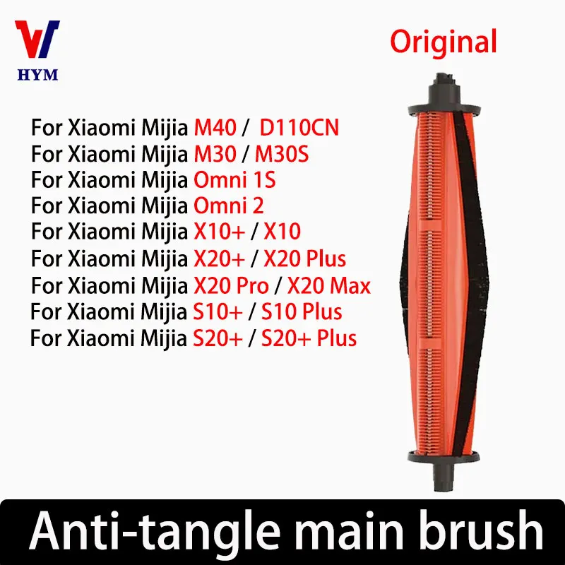 Para Xiaomi Robot aspirador X20 plus/ X20 +/M40/M30S/Omni 1S/Omni 2 piezas originales de corte de pelo accesorios de cepillo rodillo antienredos