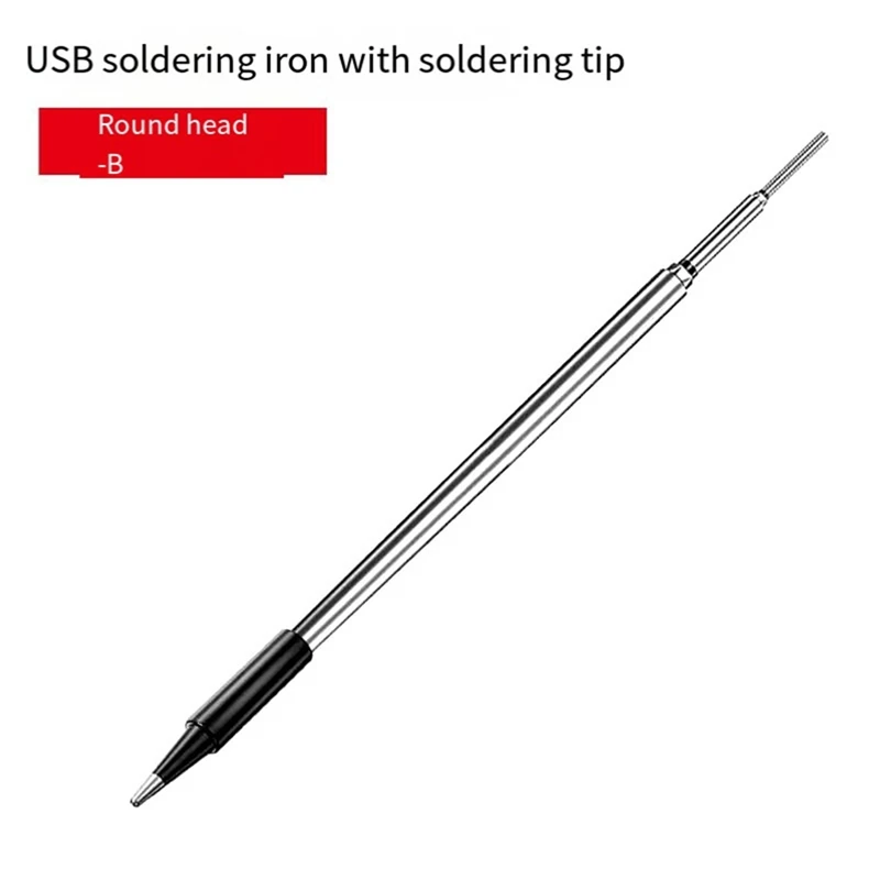 3Pc C210 Soldering Iron Tip USB Soldering Iron Tip 5V Battery Soldering Iron Tip Soldering Rework Accessories